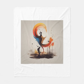 öppen för hjärtat fleecefilt