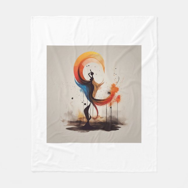 öppen för hjärtat fleecefilt (Framsidan)