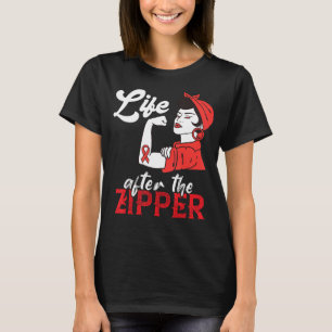 Öppen hjärt kirurgi Survivor Life After Zipper Rec T Shirt