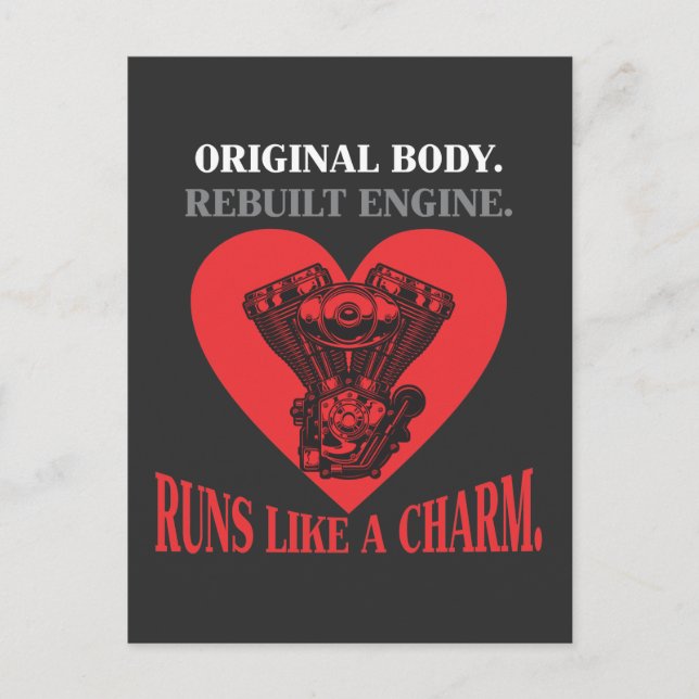 Öppen Hjärtkirurgi God Förbättring Efter Operation Vykort (Framsida)