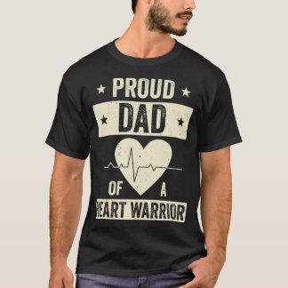 Öppen hjärtoperation CHD Transplant Pappa i ett He T Shirt