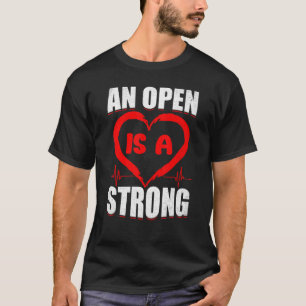 Öppen hjärtoperation Survivor Bypass CHD Patienthe T Shirt
