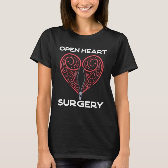 Öppen hjärtoperation Transplant Survivor Ortotopp T Shirt (Framsida)
