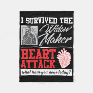 Öppen hjärtskirurgi Survivor widow Maker Heart Att Fleecefilt