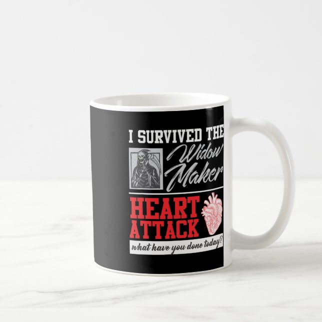 Öppen hjärtskirurgi Survivor widow Maker Heart Att Kaffemugg (Höger)