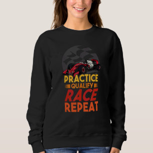Öppen hjul formel racing bil öva kvala rac t shirt