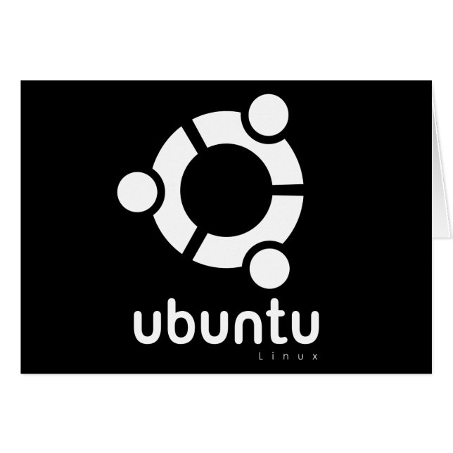 Öppen källa för Ubuntu Linux Hälsningskort (Framsidan Horizontal)
