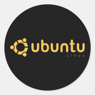 Öppen källa för Ubuntu Linux Runt Klistermärke