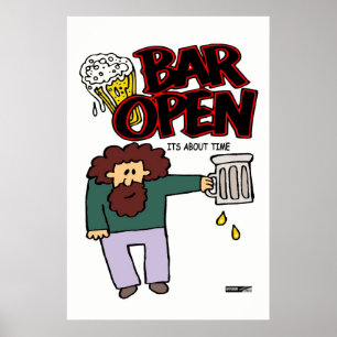 Öppen pub poster