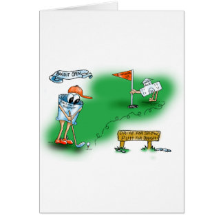 Öppen räddningsaktion - Golf Hälsningskort