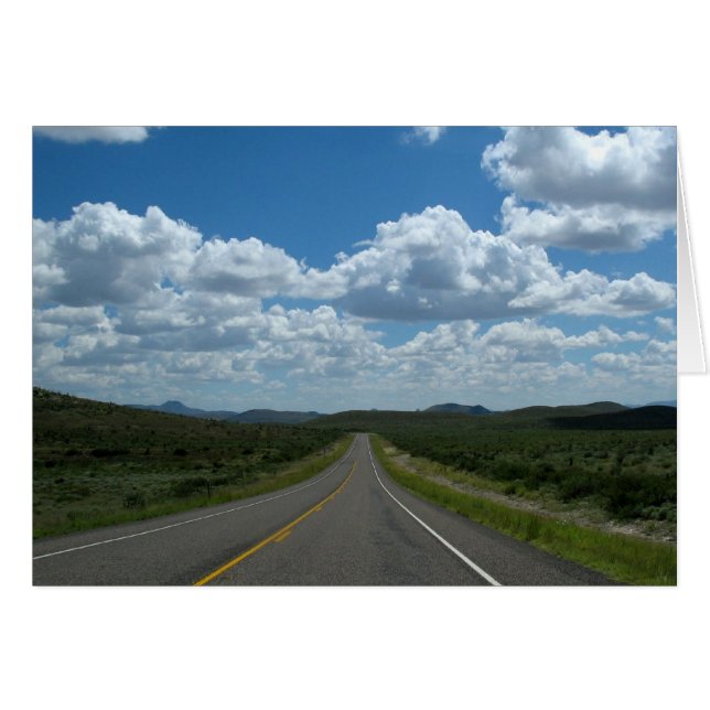 Öppen underbar sned boll hälsningskort (Framsidan Horizontal)