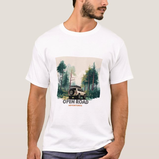 öppen väg t shirt (Framsida)