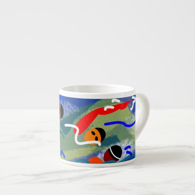 Öppen vattenespressokopp espressomugg (Framsida höger)