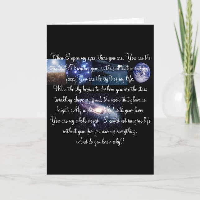 Öppenhjärtig kärlek kort (Framsida)