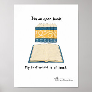 Öppet boktryck poster