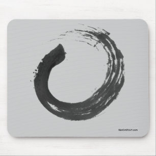 Öppet cirkla den Enso zenen Mousepad Musmatta