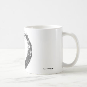 Öppet cirkla den Enso Zenmuggen Kaffemugg