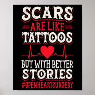 Öppet hjärtkirurgi Byp Awareness Heart Proud Mamma Poster