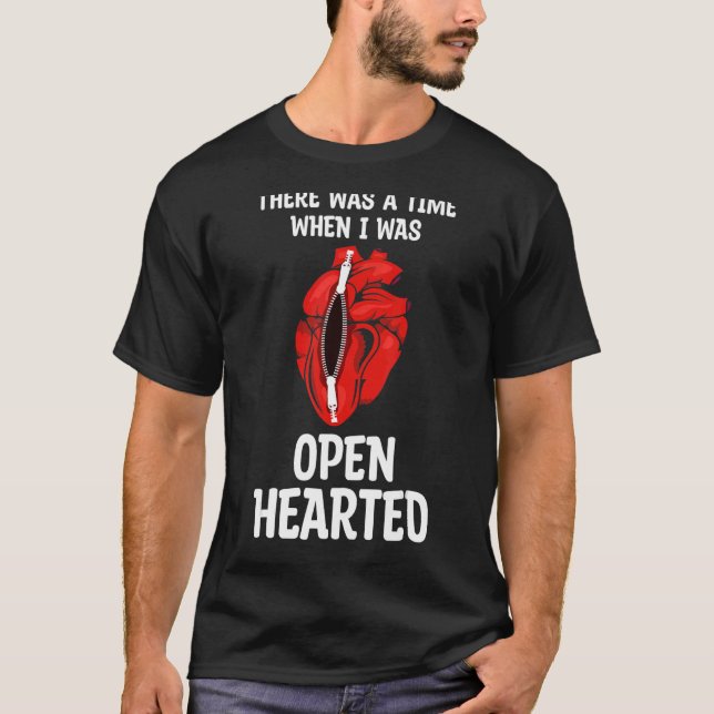 Öppet hjärtkirurgi och bypass Heart Survivor T Shirt (Framsida)