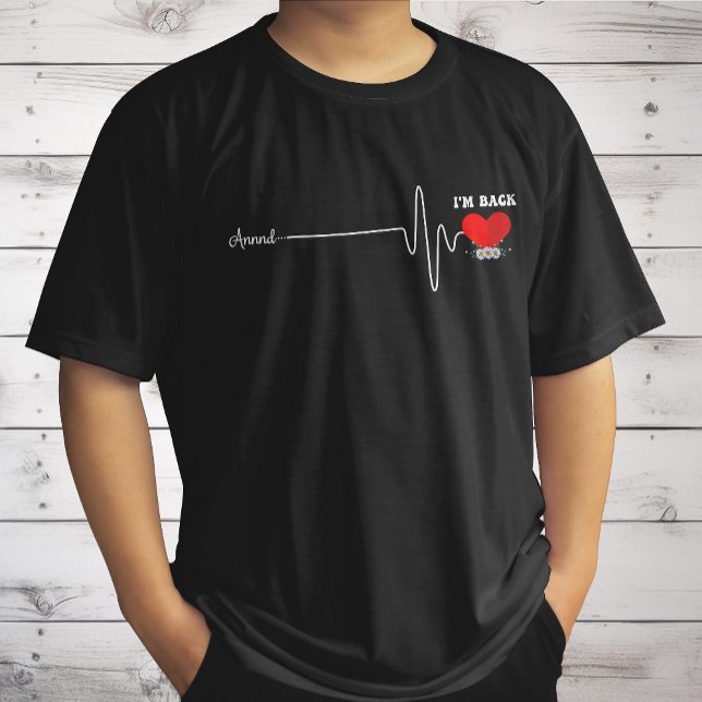 Öppet hjärtstillestånd Hjärtattack Survivor T Shirt (Skapare uppladdad)