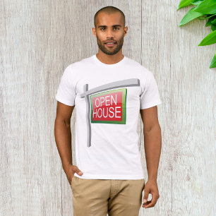 Öppet hus Fastighetsskylt Herr T-Shirt