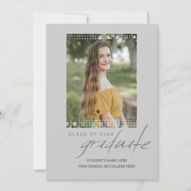 Öppet hus för examensfoto inbjudningar (Framsida)