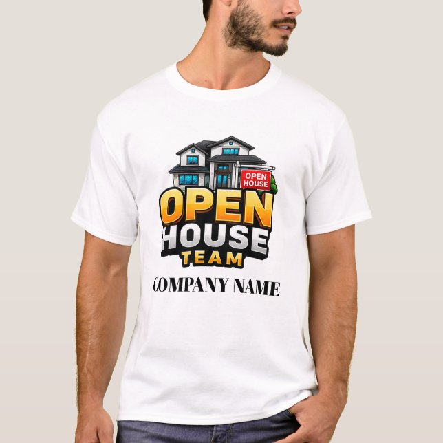 🏠 Öppet hus team fastighetsvisning personal 🔑 T Shirt (Framsida)