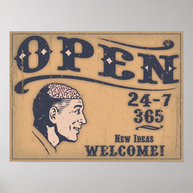 Öppet sinnat poster (Framsidan)