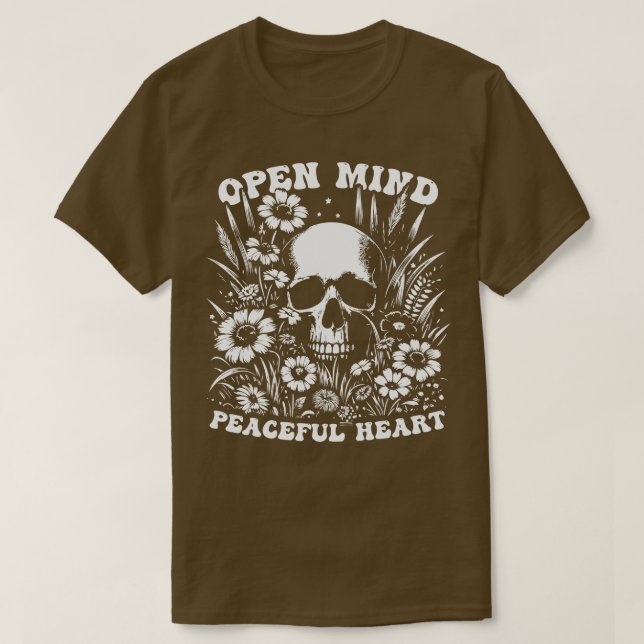 Öppet sinne, fredligt hjärta 2 t shirt (Design framsida)