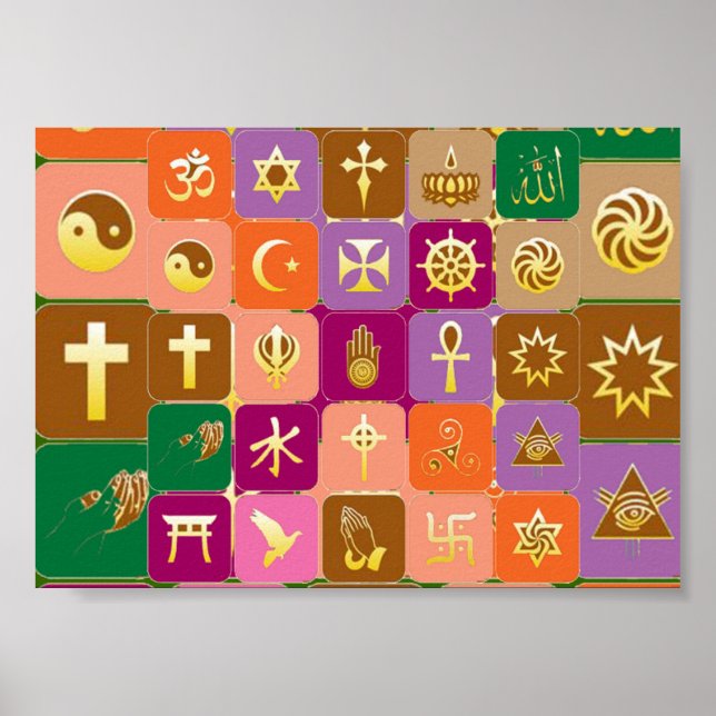 Öppet sinne: RESPEKT FÖR ALLA RELIGIONER Poster (Framsidan)