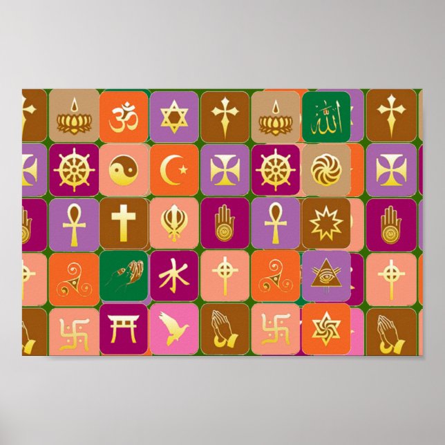 Öppet sinne: RESPEKT FÖR ALLA RELIGIONER Poster (Framsidan)