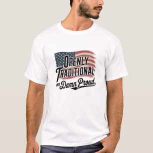 ÖPPET TRADITIONELLT T SHIRT