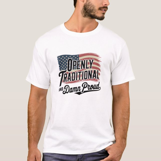 ÖPPET TRADITIONELLT T SHIRT (Framsida)