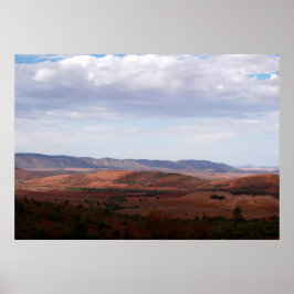 Öppet utrymme i det australienska outback poster