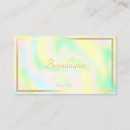 Öppettider för pastellfärgerna Färger Guld Ram Visitkort
