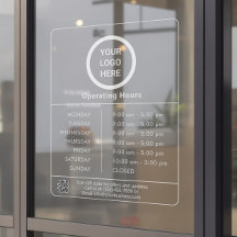 Öppettider Företag Logo QR-kod Genomskinlig