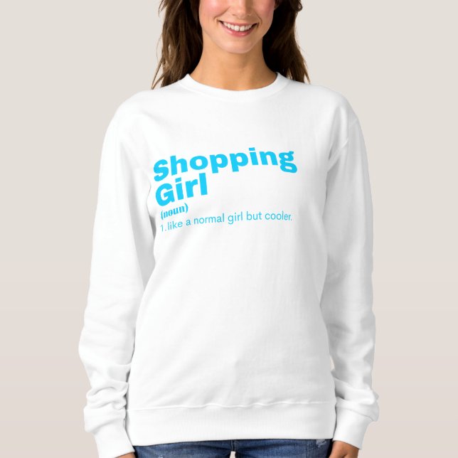 opping Girl - Shopping T Shirt (Framsida)