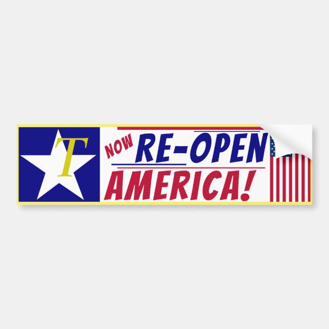 Öppna Amerika igen Bildekal (Framsidan)