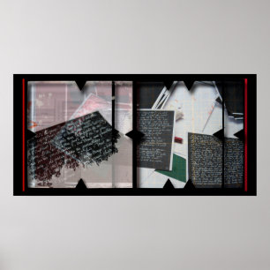 Öppna Arbeta med Open Red 10 Photomontage Poster