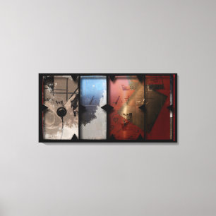 Öppna Arbeta med Open Red 13 Canvas Photomontage