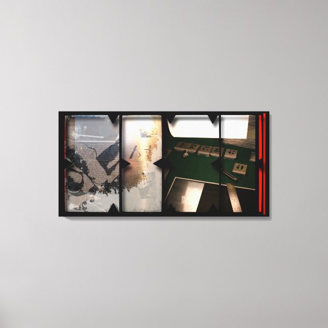 Öppna Arbeta med Open Red 14 Canvas Photomontage (Framsida)