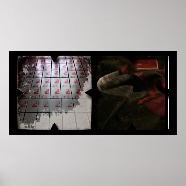 Öppna Arbeta med Open Red 16 Photomontage Poster (Framsidan)
