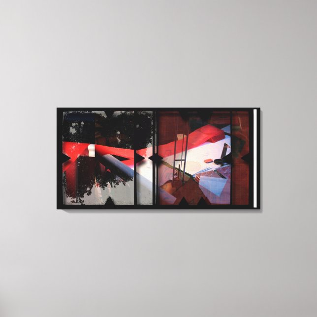 Öppna Arbeta med Open Red 17 Canvas Photomontage (Framsida)