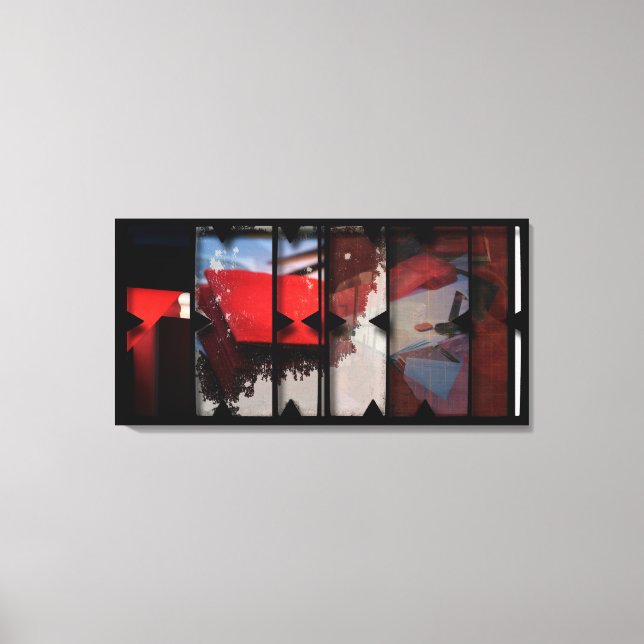 Öppna Arbeta med Open Red 18 Canvas Photomontage (Framsida)