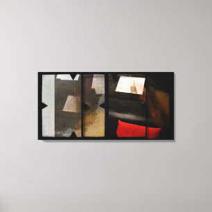 Öppna Arbeta med Open Red 8 Photomontage Canvas