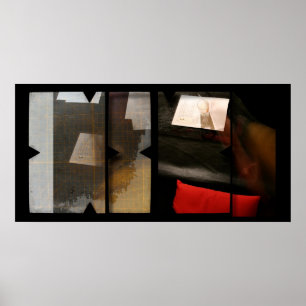 Öppna Arbeta med Open Red 8 Photomontage Poster