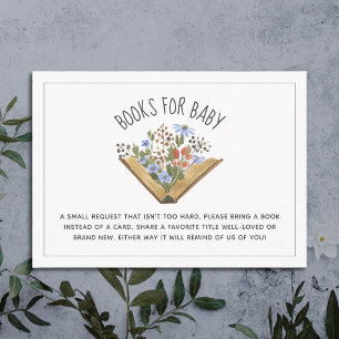 Öppna begäran om Bok Baby Shower Bok Tilläggskort