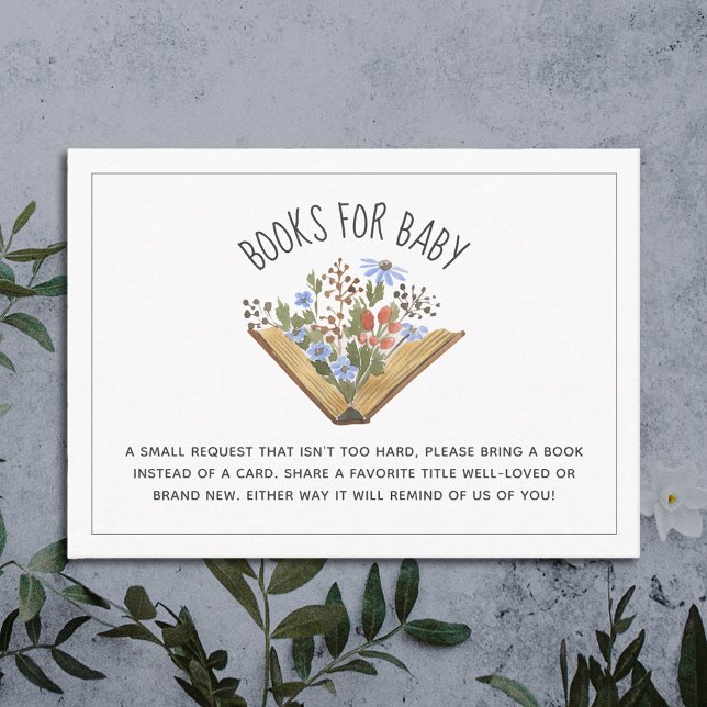 Öppna begäran om Bok Baby Shower Bok Tilläggskort (Skapare uppladdad)