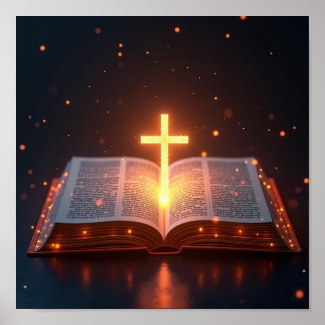 Öppna bibel poster (Framsidan)
