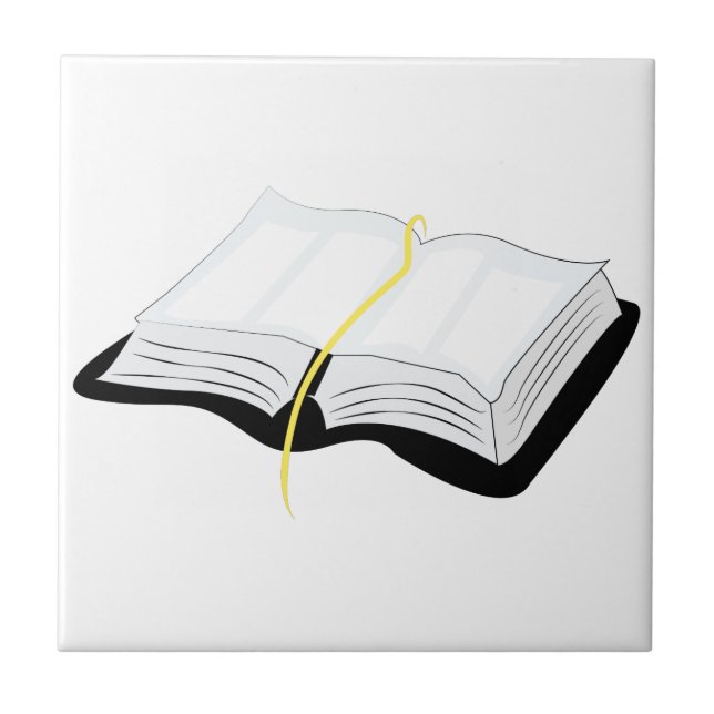 Öppna bibeln kakelplatta (Framsidan)